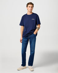MESKIE SPODNIE WRANGLER TEXAS SLIM VINTAGE STORM 112362312