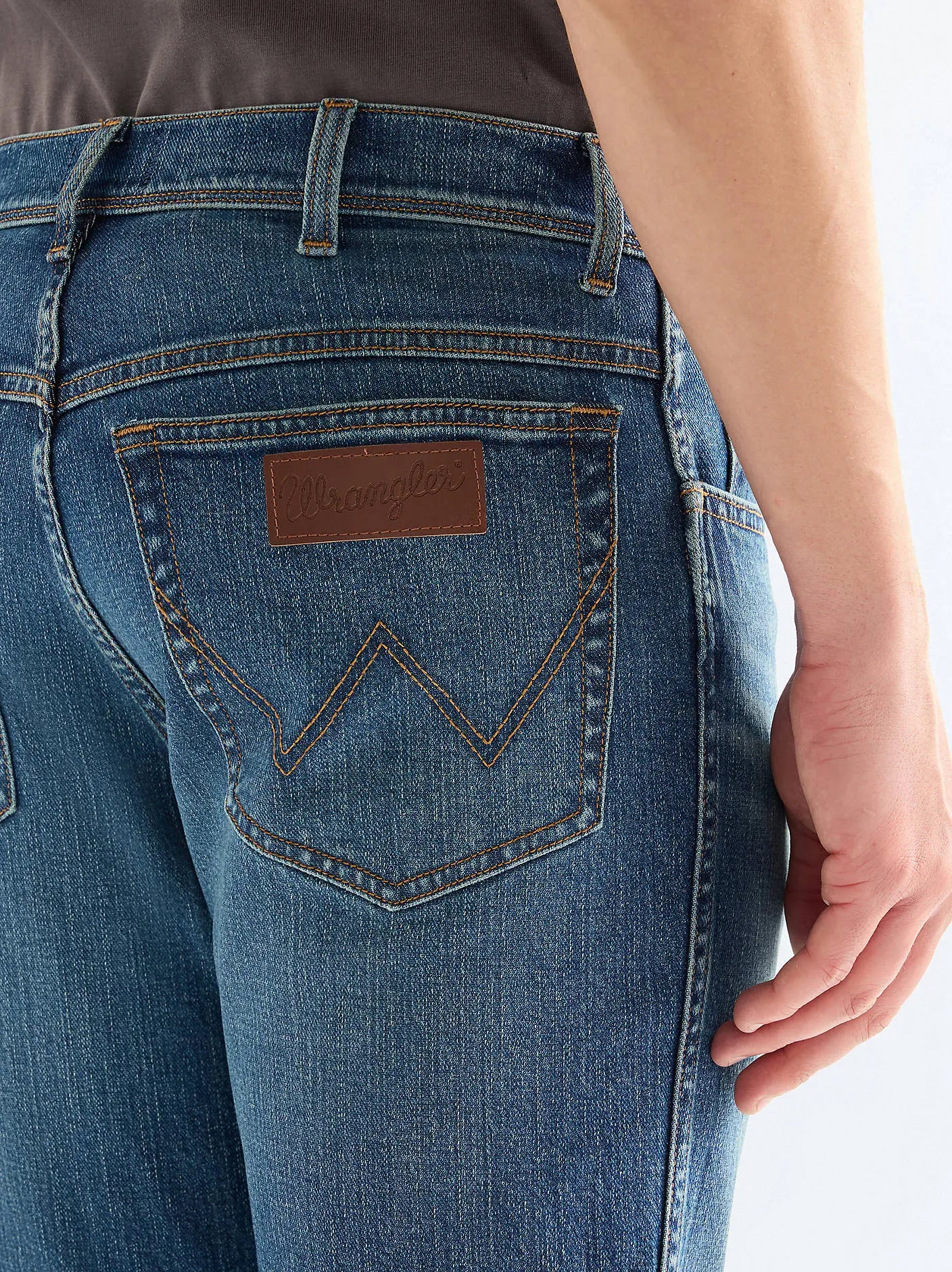 Męskie Spodnie Jeansowe Wrangler Texas Slim Wisteria 112378457