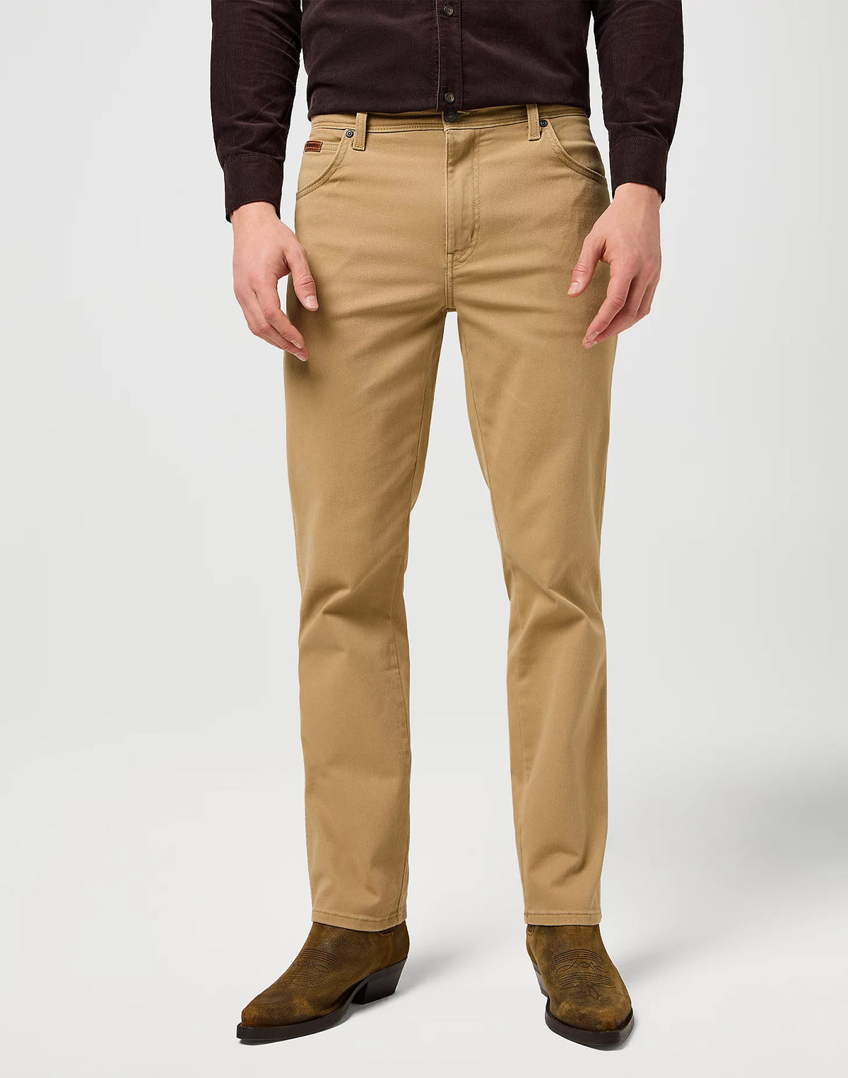 Spodnie Materiałowe Męskie Wrangler Texas Tigers Eye 112371695