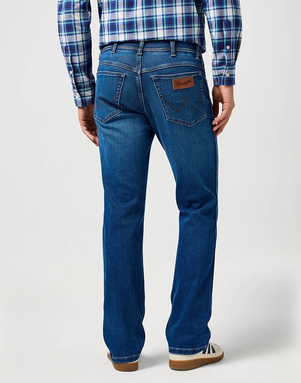Męskie Spodnie Jeansowe Wrangler Texas Verdant Tone 112364455