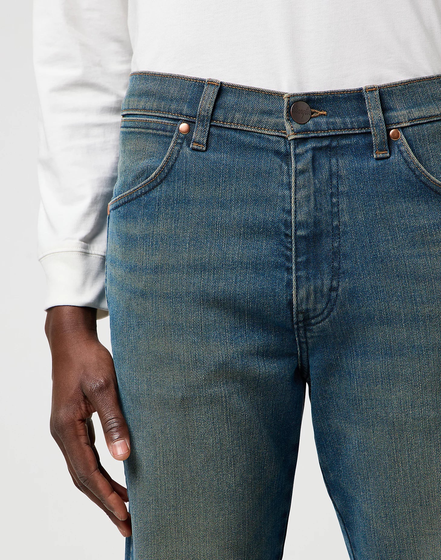 Męskie Spodnie Wrangler Wrancher Faded 112373030