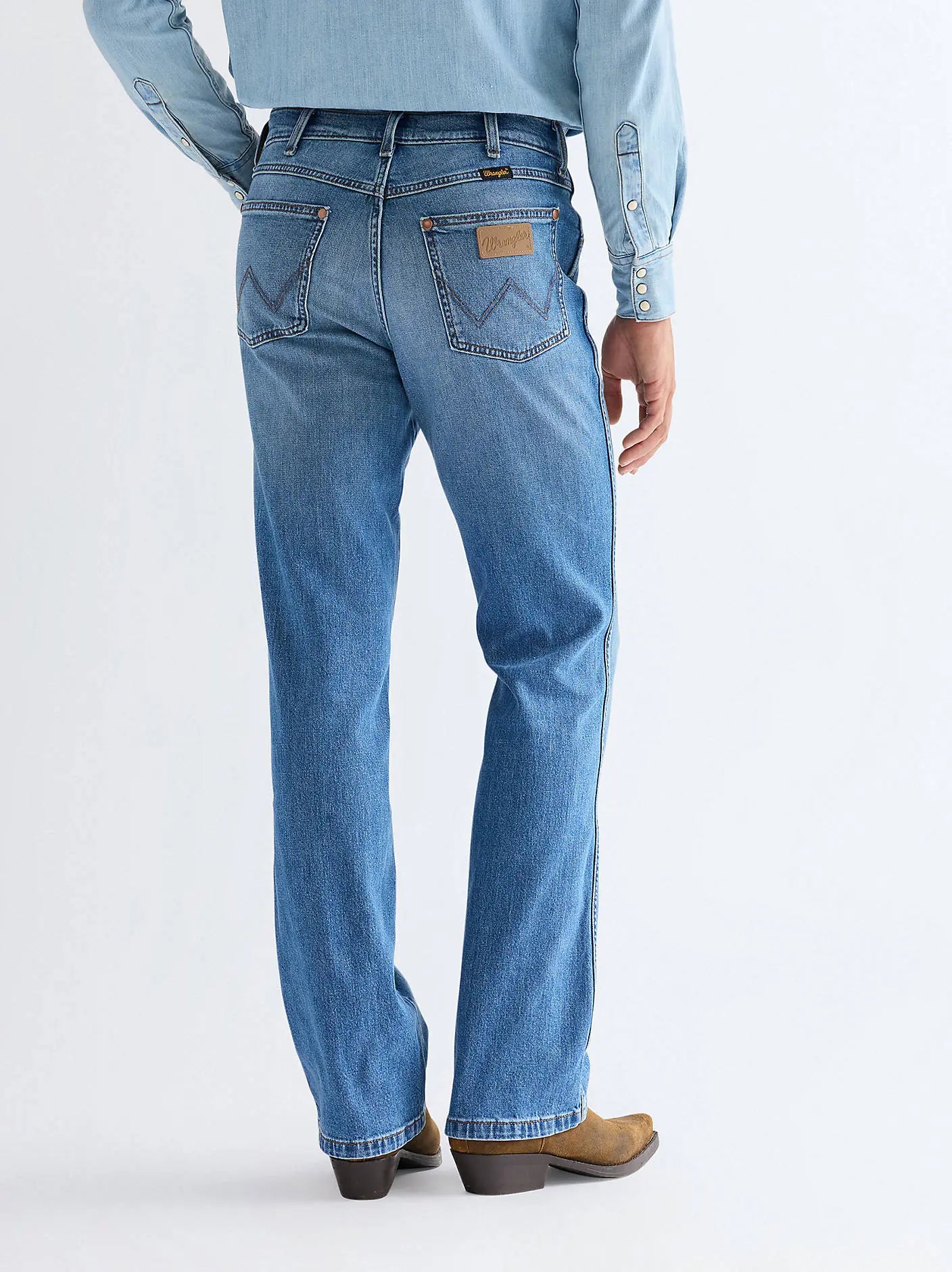 Męskie Spodnie Wrangler Wrancher Harbor Blue 112377838