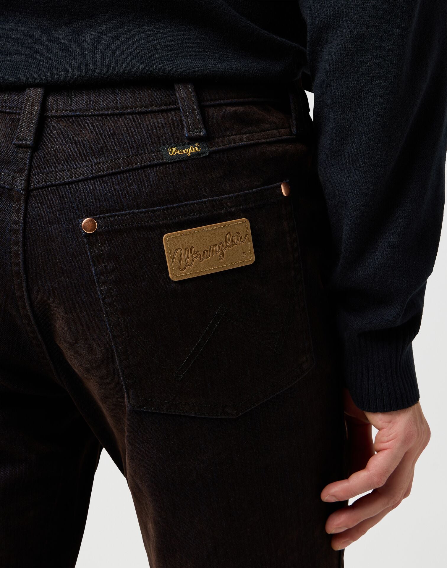 Meskie Spodnie Wrangler Wrancher Mole Flocked 112371607