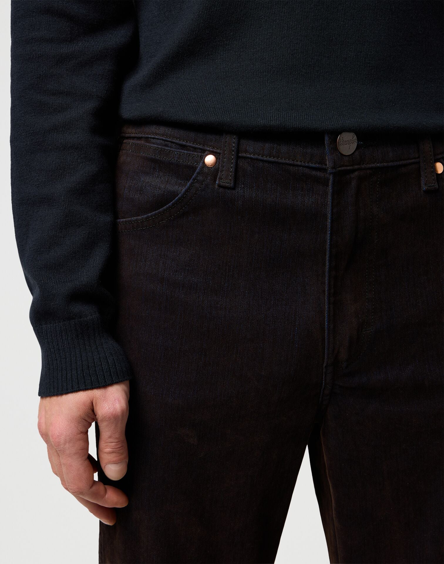 Meskie Spodnie Wrangler Wrancher Mole Flocked 112371607