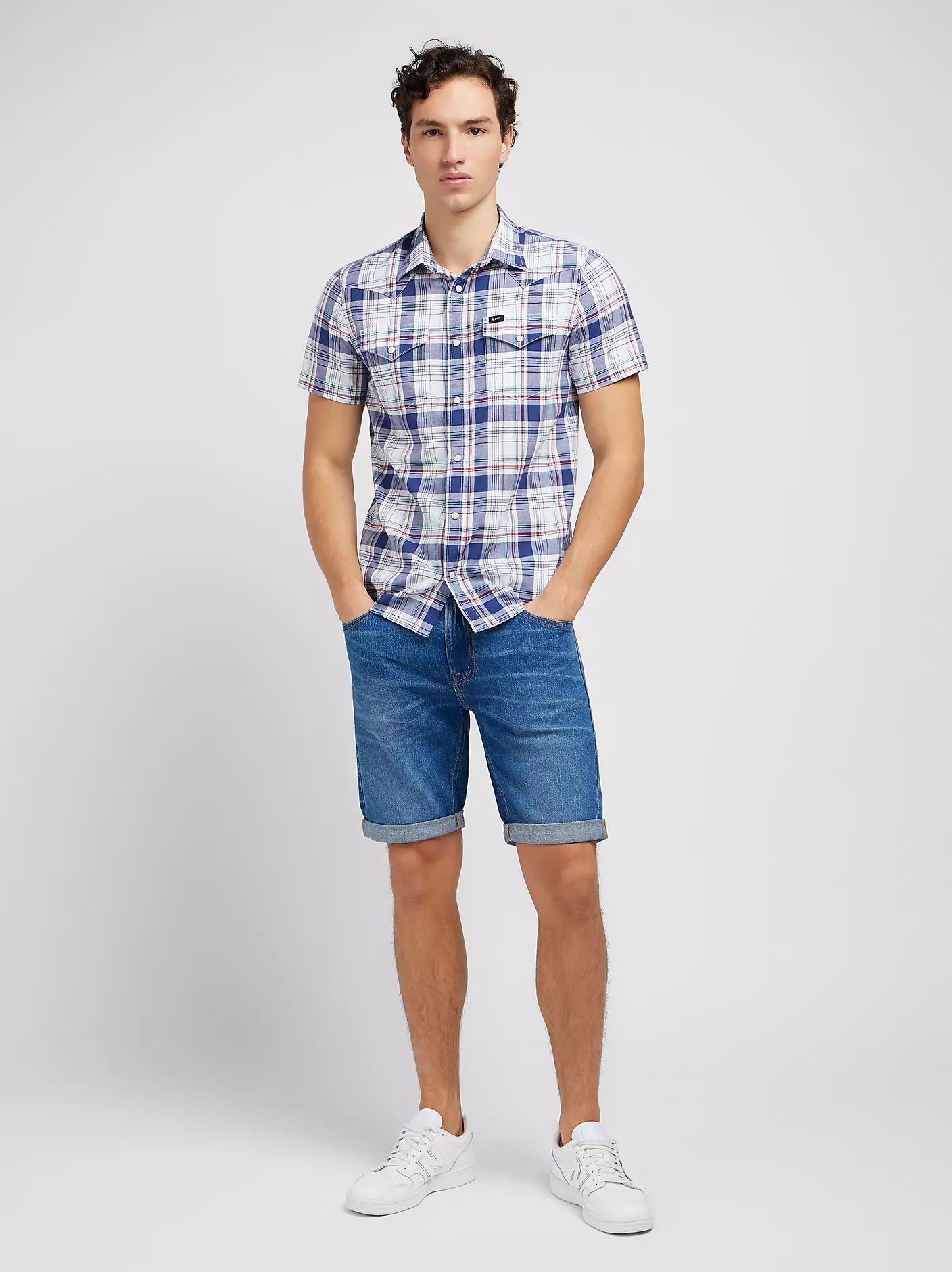 MĘSKIE SZORTY JEANSOWE LEE 5 POCKET SHORT WARM BLISS 112349234