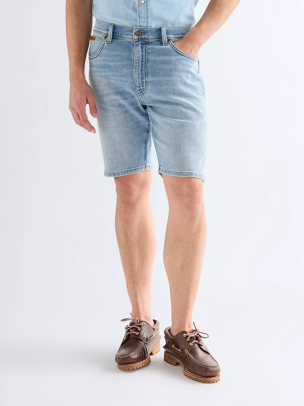 MĘSKIE SZORTY JEANSOWE WRANGLER TEXAS SHORTS TUNDRA RIDGE 112377817