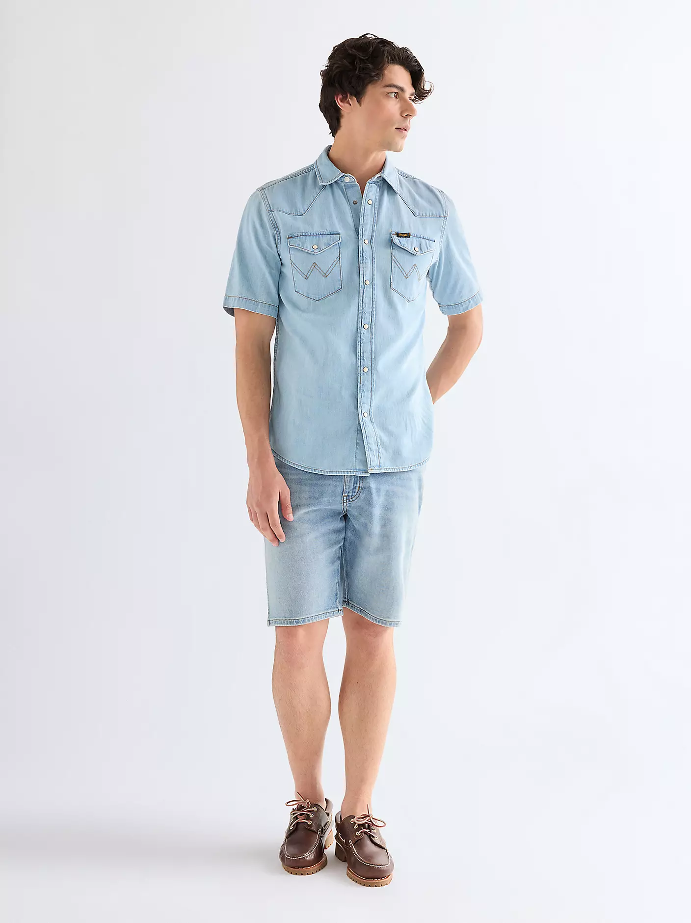 MĘSKIE SZORTY JEANSOWE WRANGLER TEXAS SHORTS TUNDRA RIDGE 112377817