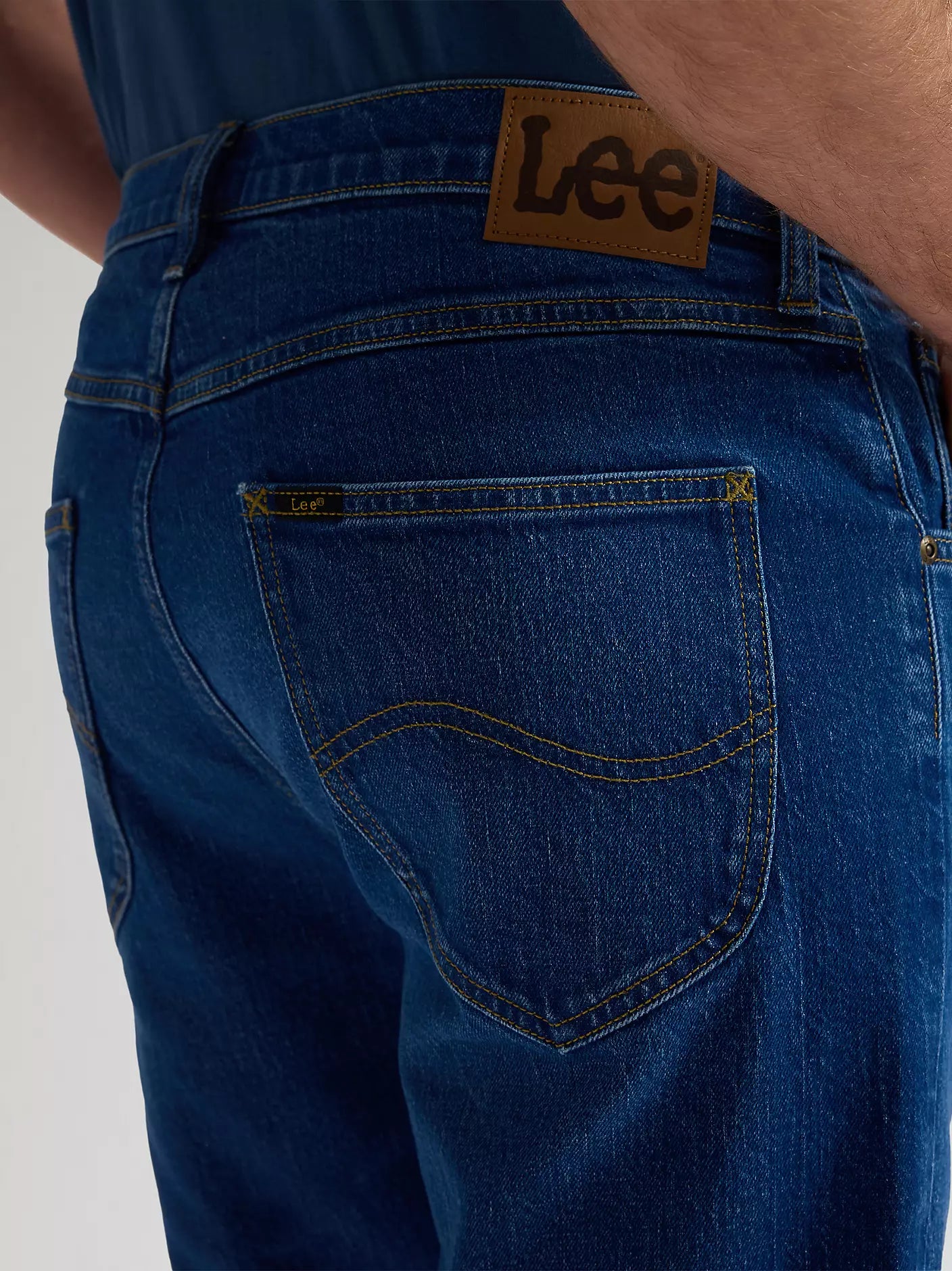 Męskie Szorty Jeansowe Lee 5 Pocket Short Mid Ocean 112379898