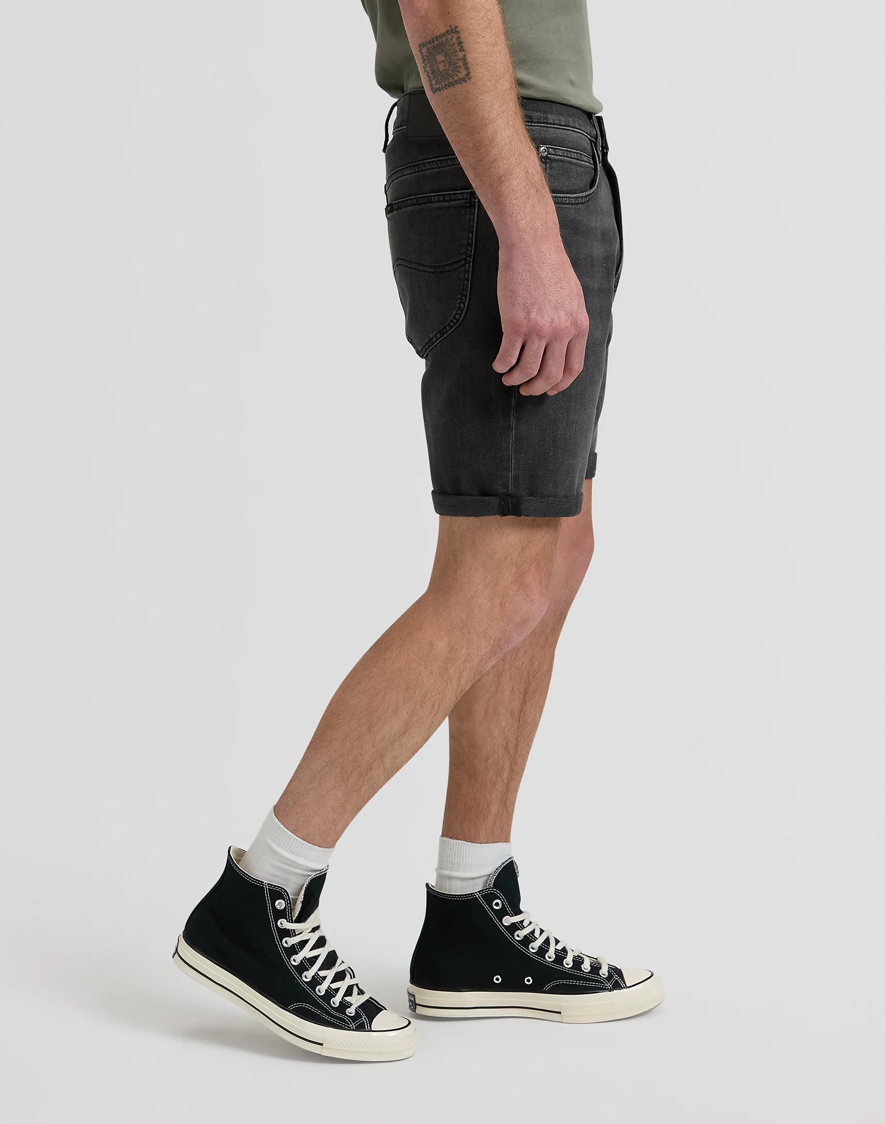 Męskie Szorty Jeansowe Lee Rider Short Anthracite 112376372