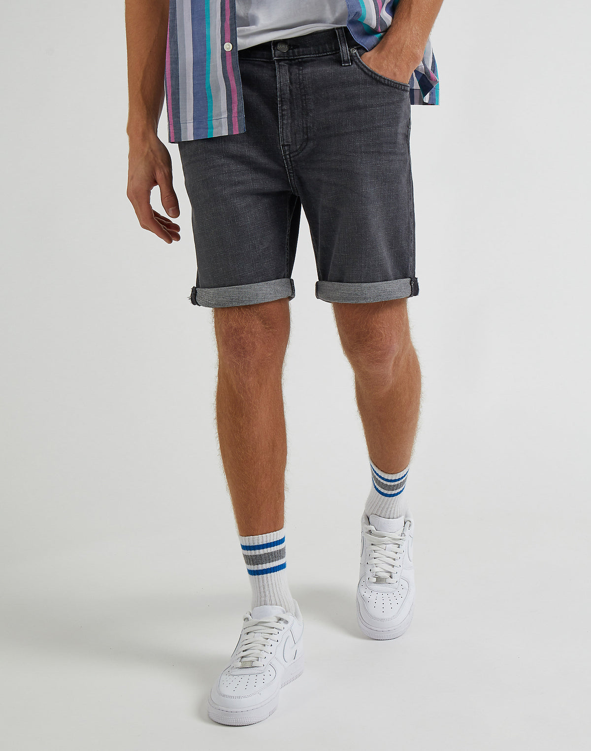 Męskie Szorty Lee Rider Short Worn In Shadow 112331757