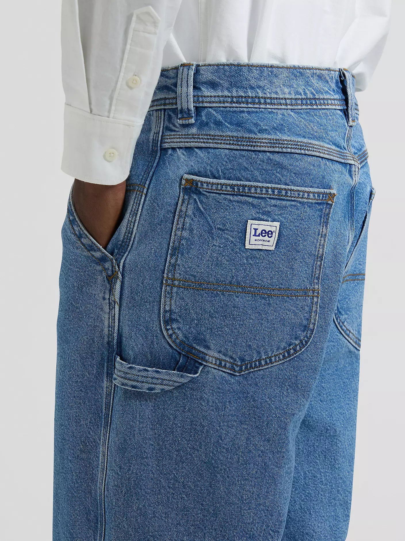 Męskie Szorty Jeansowe Lee Workwear Skater Short Kenny 112377677
