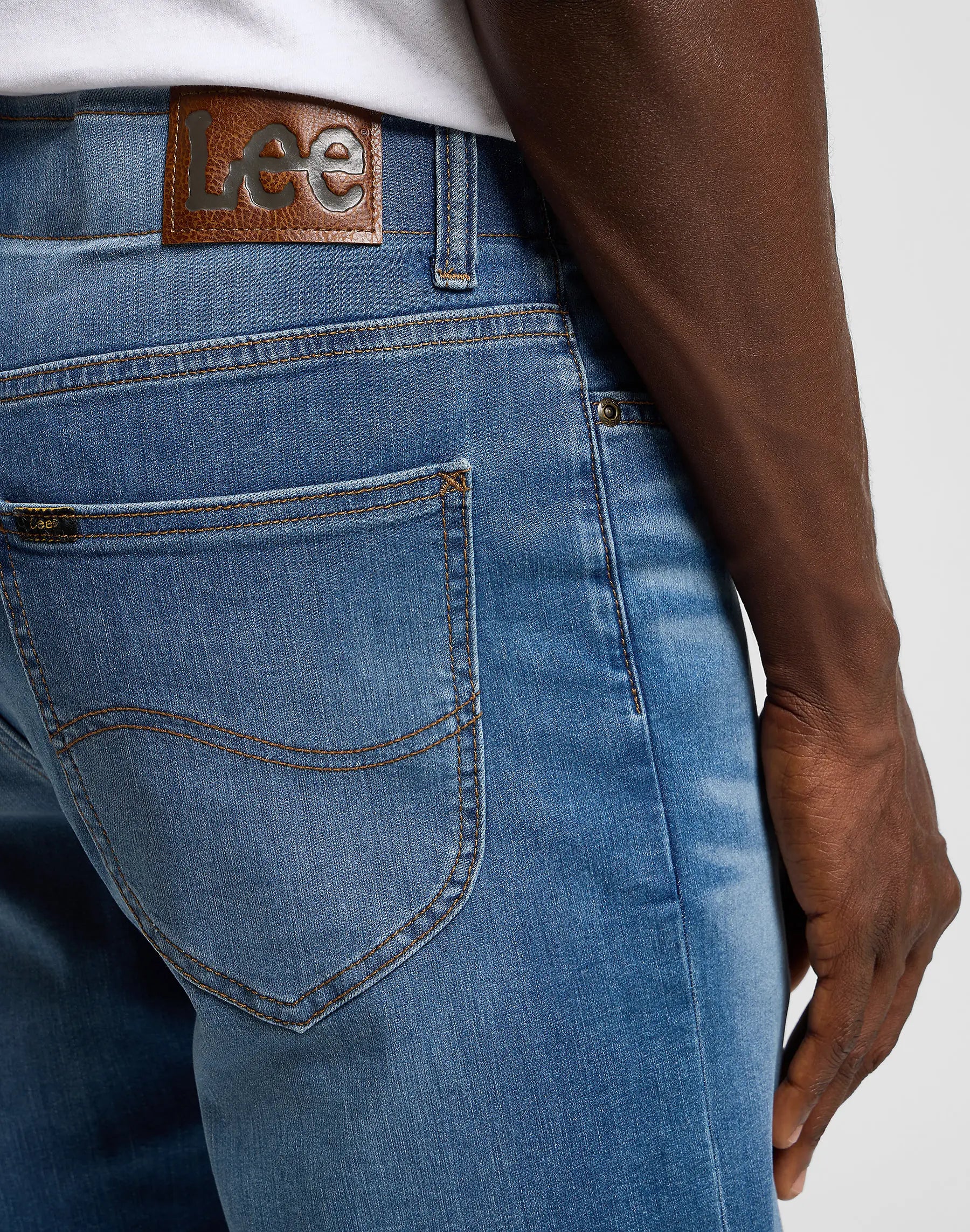 MESKIE SZORTY LEE XM 5 POCKET SHORT BLUE ROOSTER 112350151