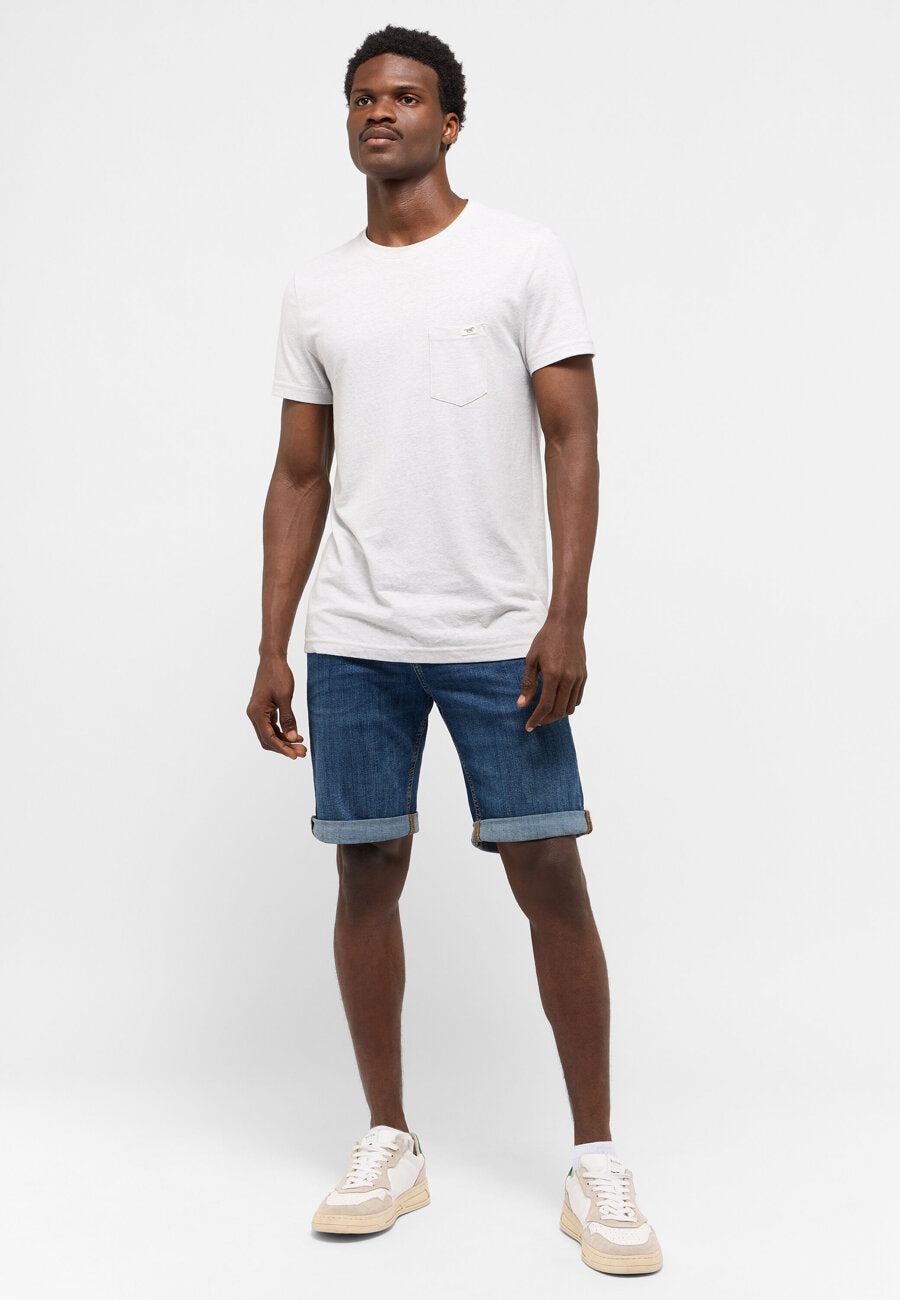 Męskie Szorty Mustang Chicago Shorts Z Denim Blue 1015691 5000 883