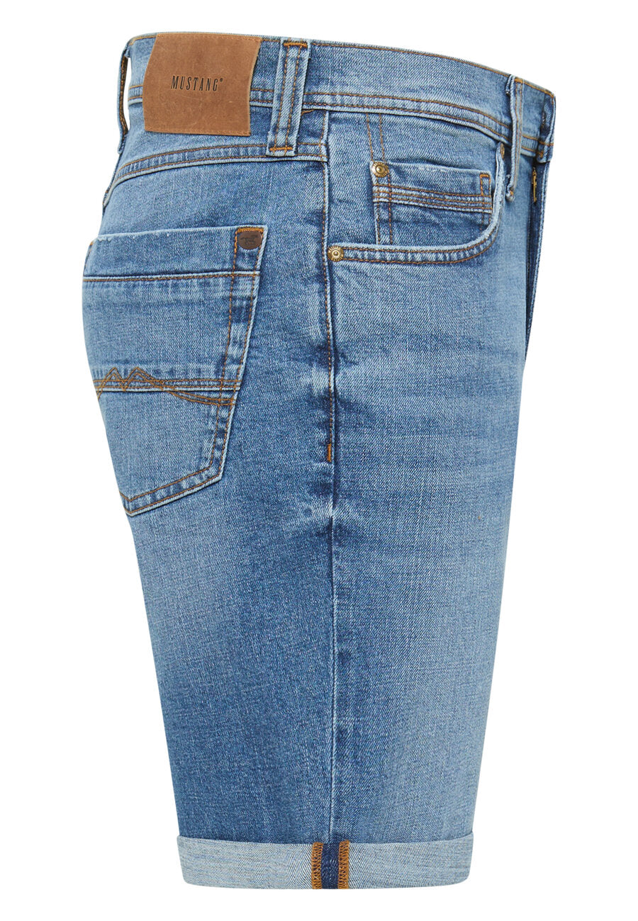 Męskie Szorty Mustang Washington Shorts Denim Blue 1015149 5000 404