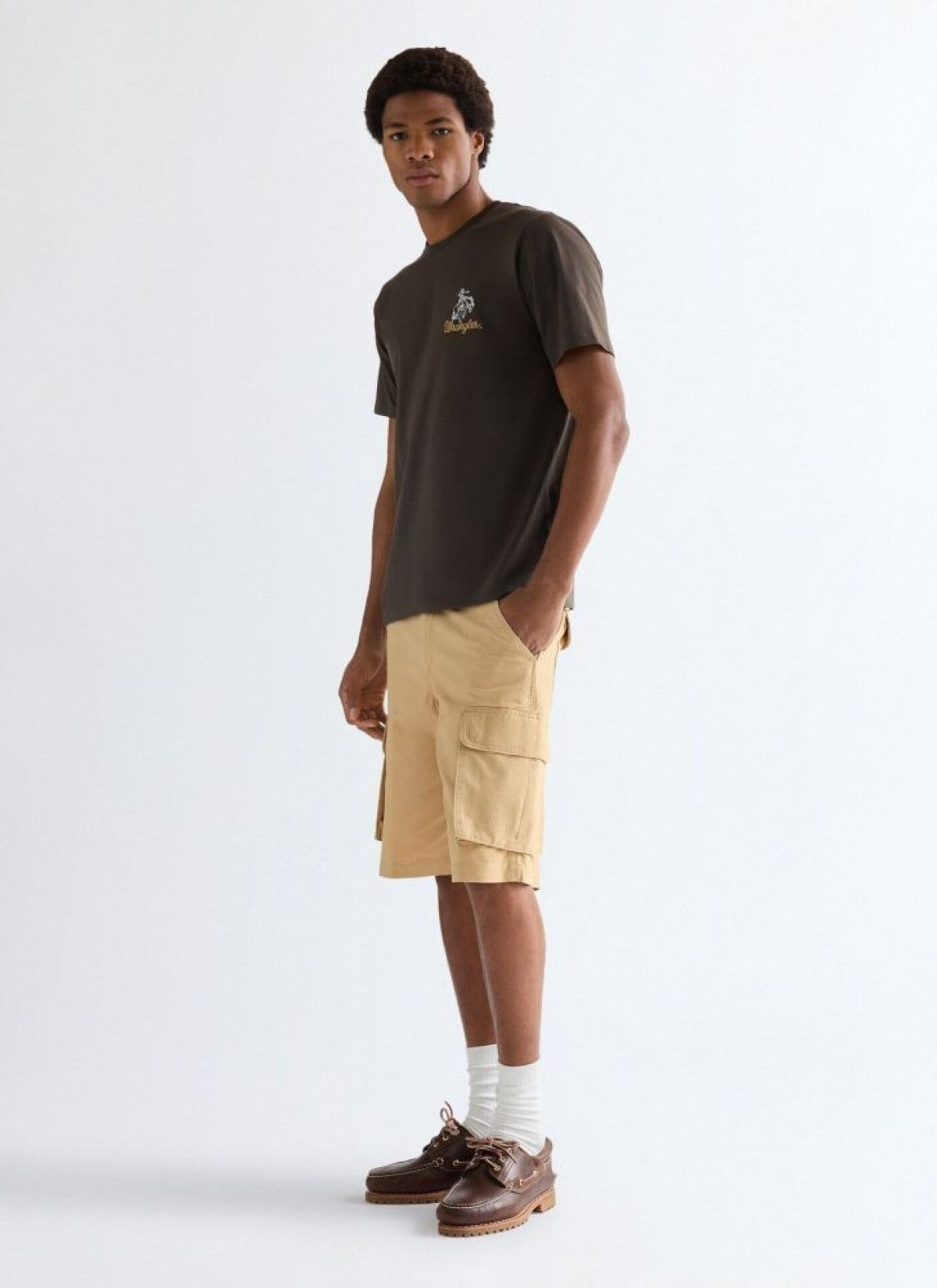 MESKIE SZORTY WRANGLER CARGO SHORTS GOLDEN WHEAT 112377866
