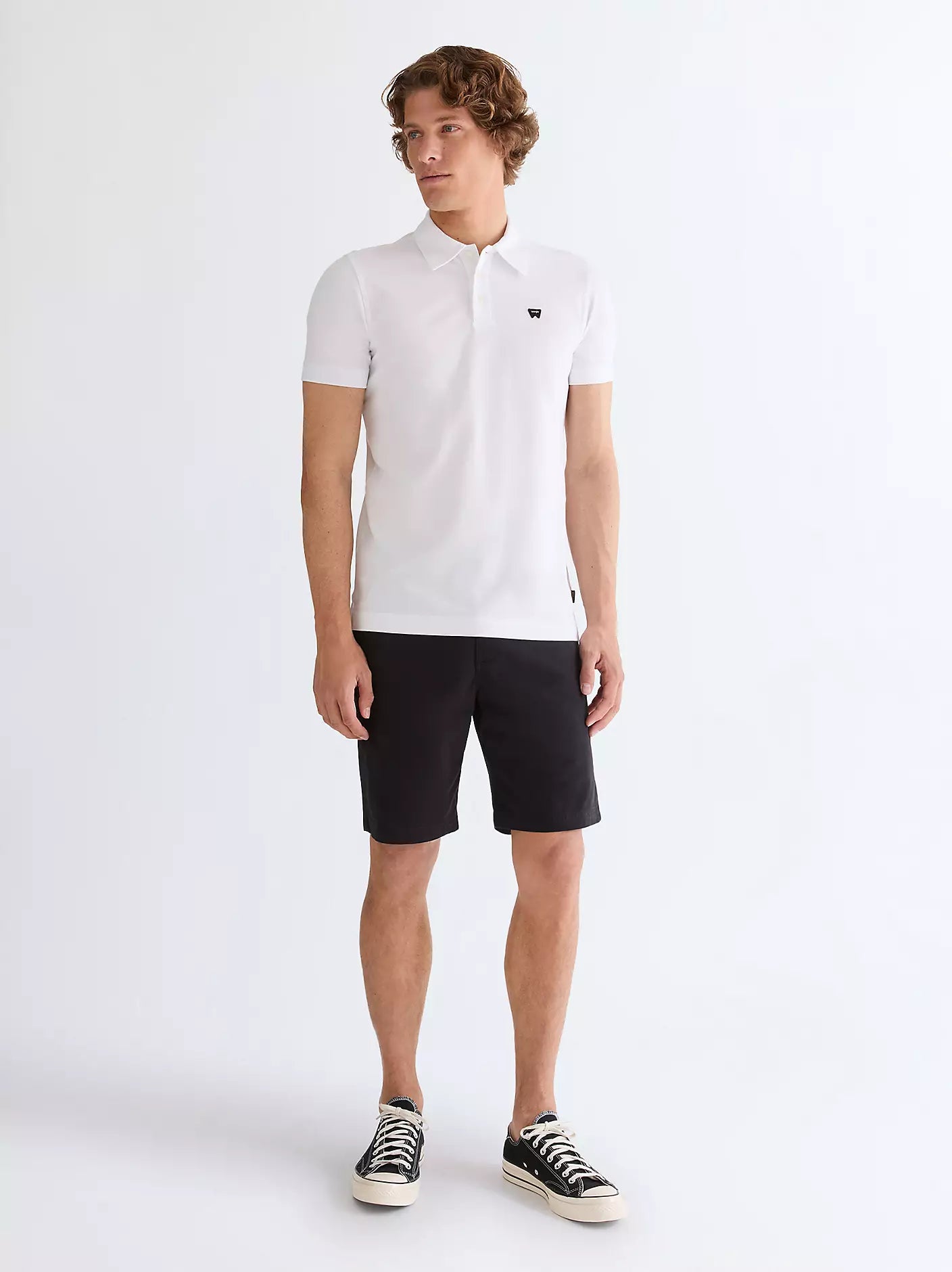 Męskie Szorty Materiałowe Wrangler Chino Shorts Caviar 112378913