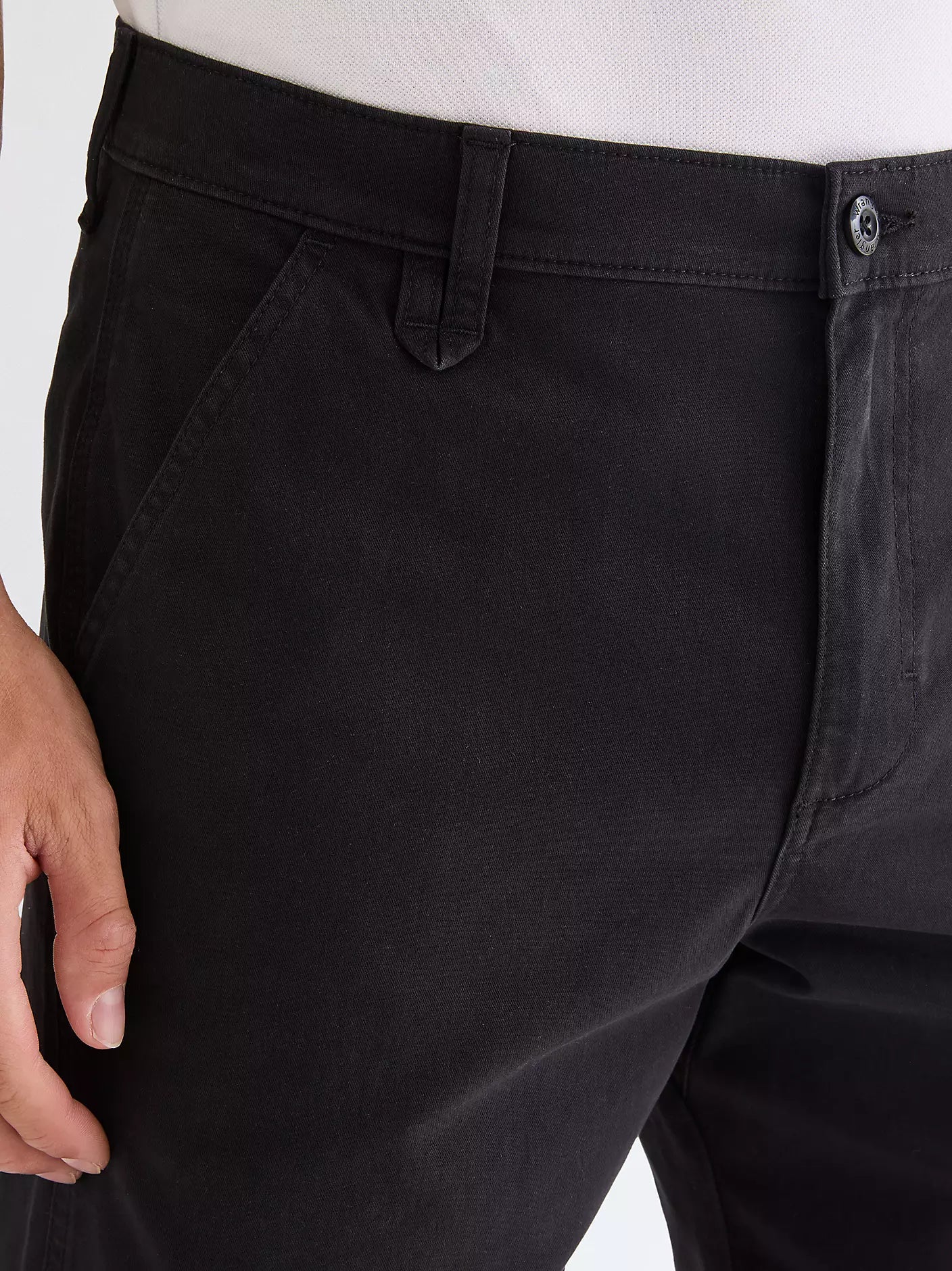 Męskie Szorty Materiałowe Wrangler Chino Shorts Caviar 112378913