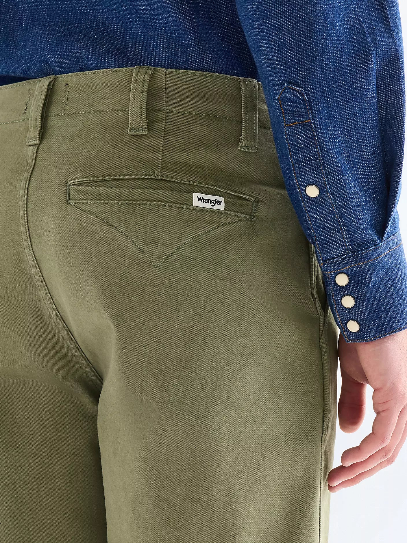 Męskie Szorty Wrangler Chino Shorts Dusty Olive 112377831