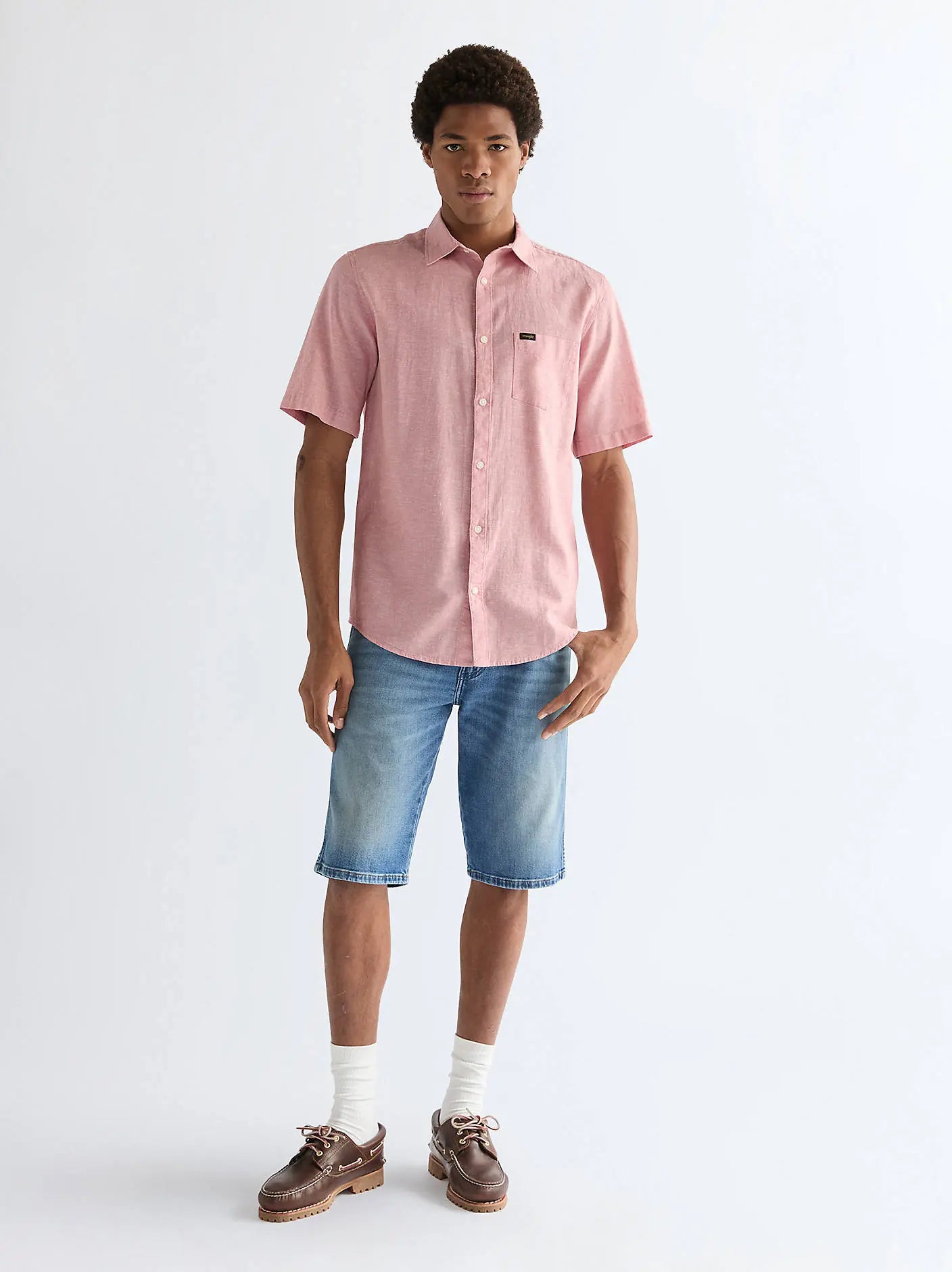 MESKIE SZORTY WRANGLER COLTON SHORTS HARBOR BLUE 112378707
