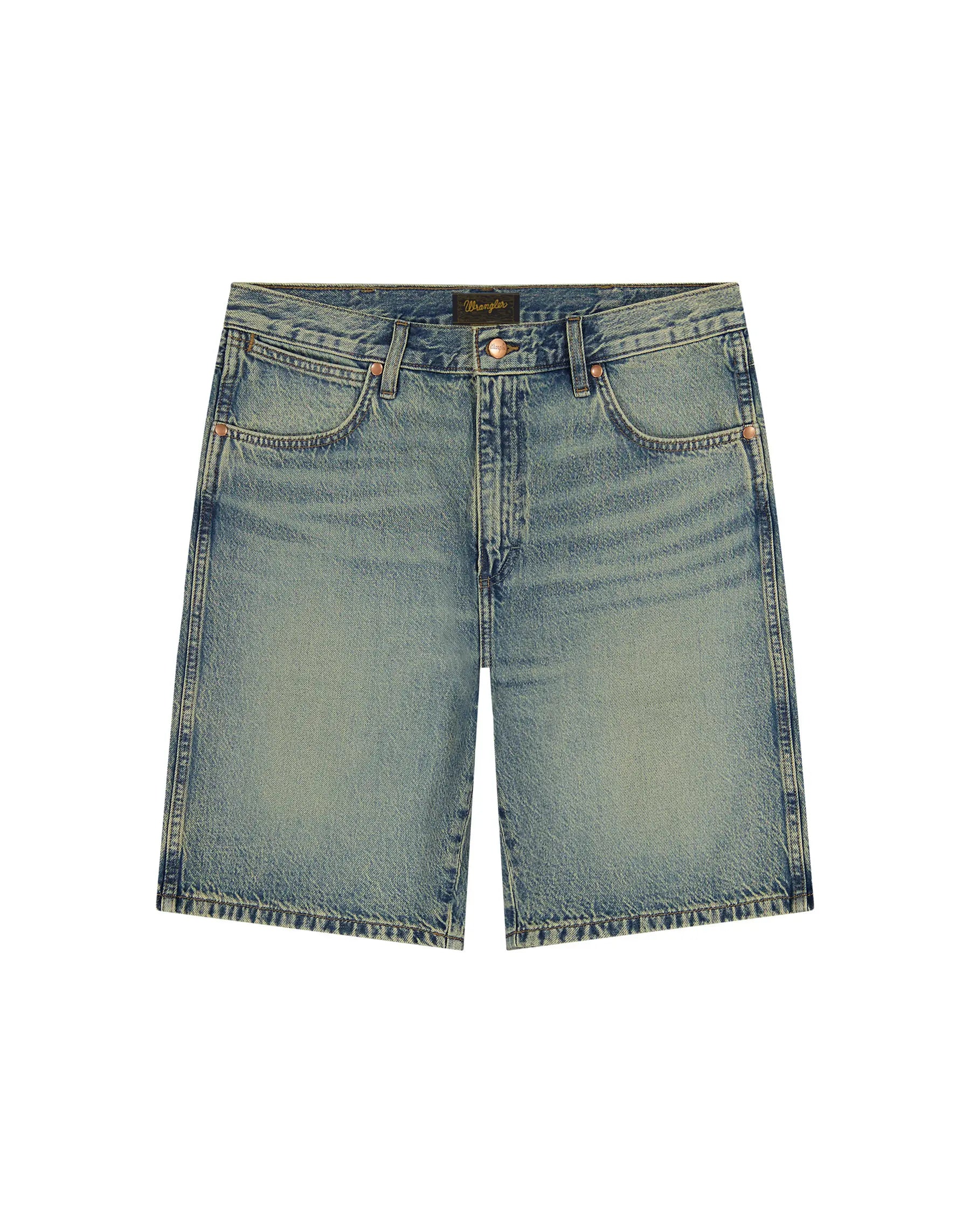 Męskie Szorty Jeansowe Wrangler Cowboy Shorts Canyon Shade 112378440