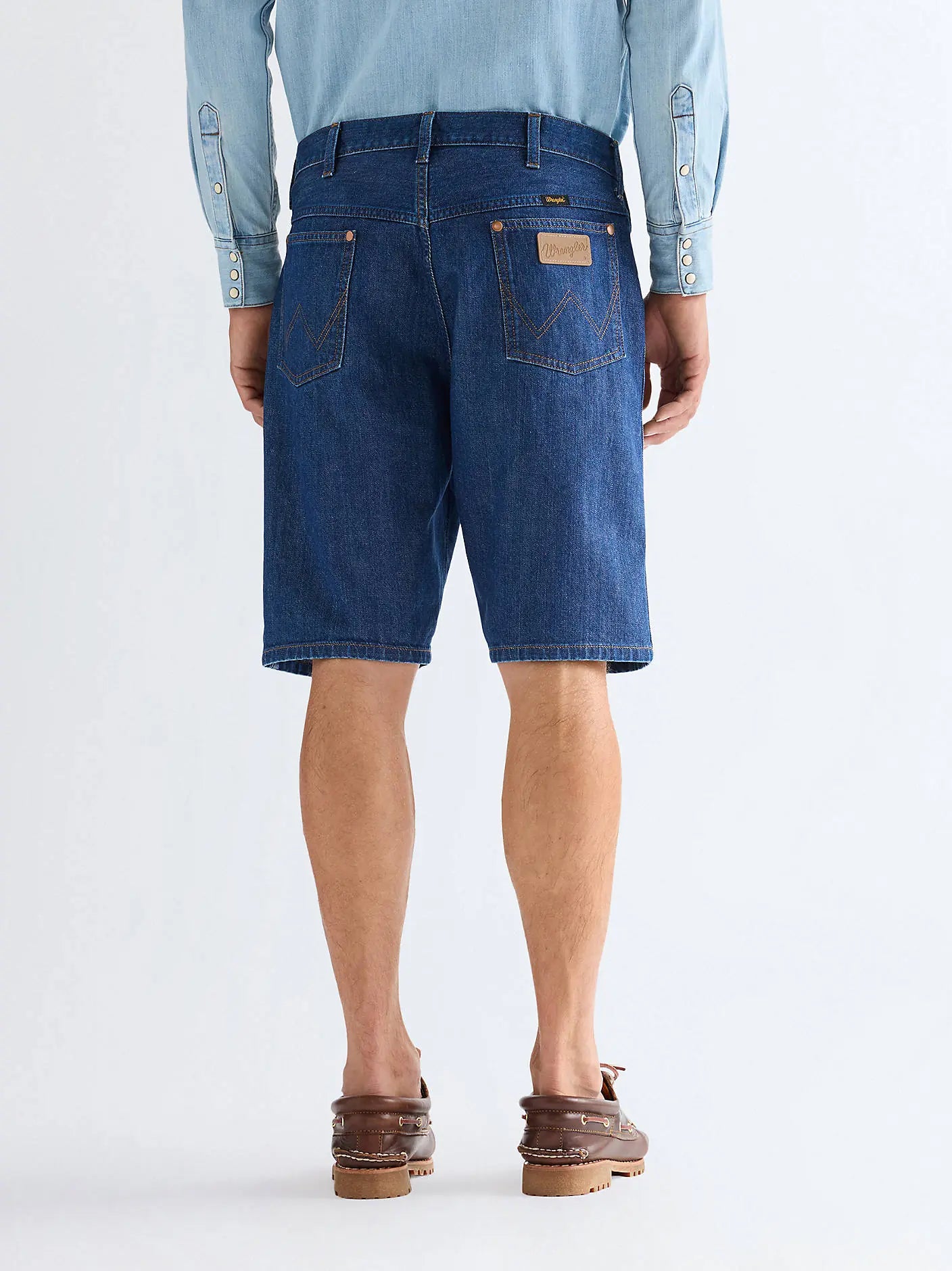 MESKIE SZORTY WRANGLER COWBOY SHORTS DARK STONE 112378443
