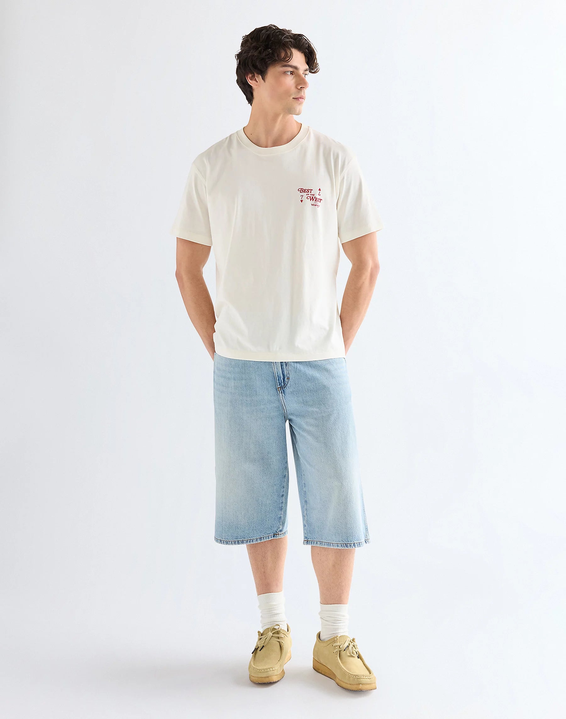 Męskie Szorty Jeansowe Wrangler Jort Shorts Dawn 112377848
