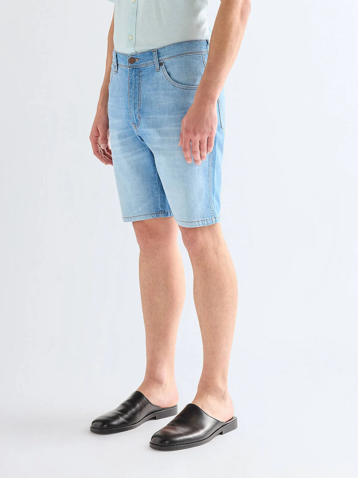 MESKIE SZORTY WRANGLER TEXAS SHORTS LIGHT WASH 112378706