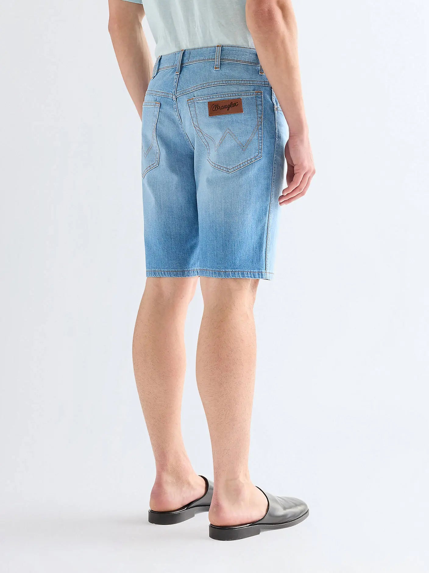 MESKIE SZORTY WRANGLER TEXAS SHORTS LIGHT WASH 112378706