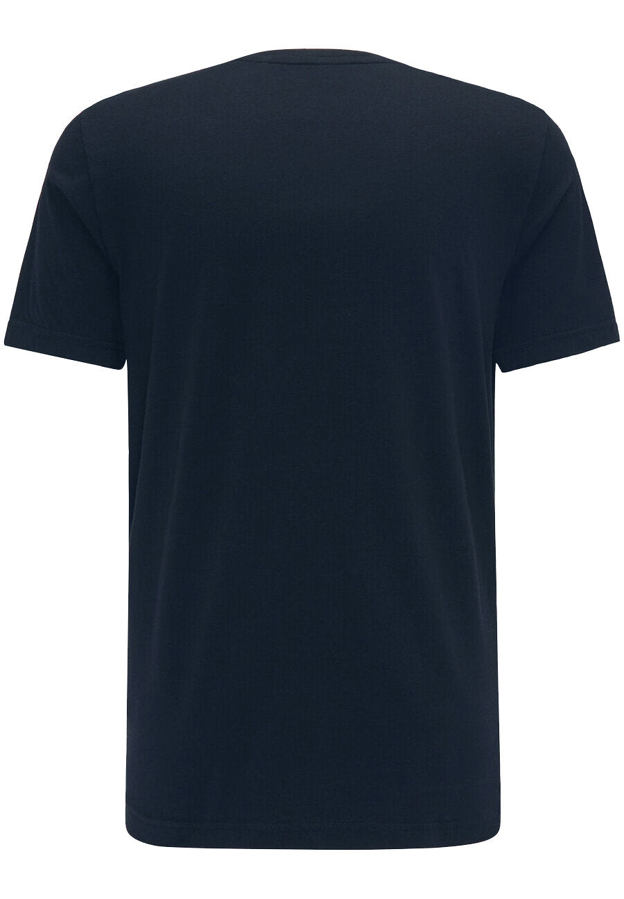 MUSTANG ALEX C PRINT MĘSKI T-SHIRT KOSZULKA LOGO TEE DARK SAPPHIRE 1015051 4136
