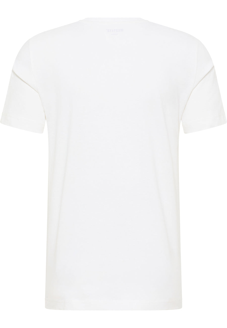 MUSTANG ALEX C PRINT MĘSKI T-SHIRT KOSZULKA LOGO TEE GENERAL WHITE 1015052 2045