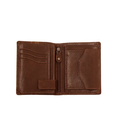 MUSTANG ASTI WALLET MĘSKI SKÓRZANY PORTFEL PREMIUM POJEMNY NA KARTY SKÓRA BROWN 06.101101