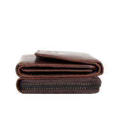Skórzany Portfel Uniwersalny Mustang Como Wallet Top Opening Brown 06.103501