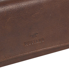 Skórzany Portfel Uniwersalny Mustang Como Wallet Top Opening Brown 06.103501