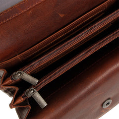 Skórzany Portfel Uniwersalny Mustang Como Wallet Top Opening Cognac 06.103631