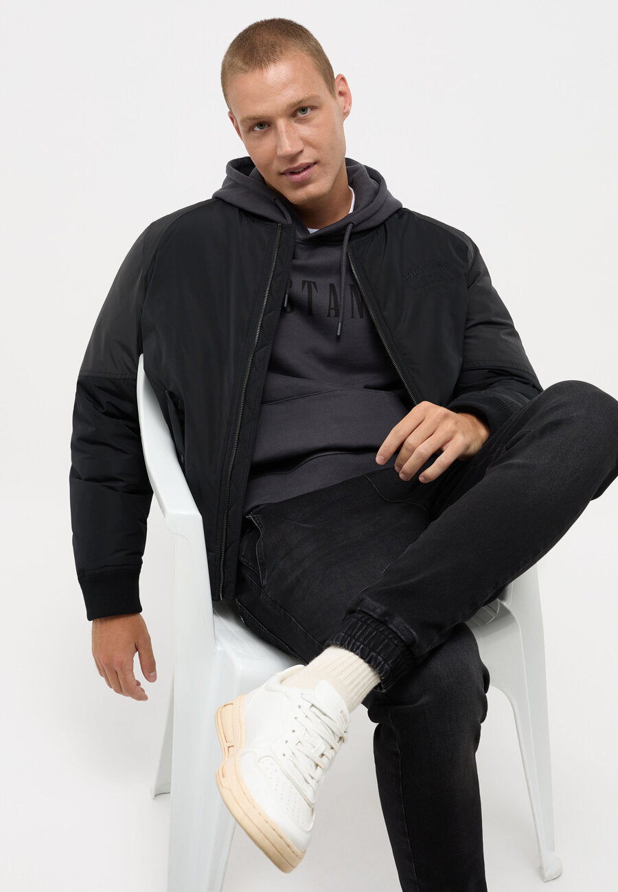 MUSTANG DANIEL BOMBER MĘSKA KURTKA ZIMOWA CIEPŁA EDGE BLACK 1014470 4142