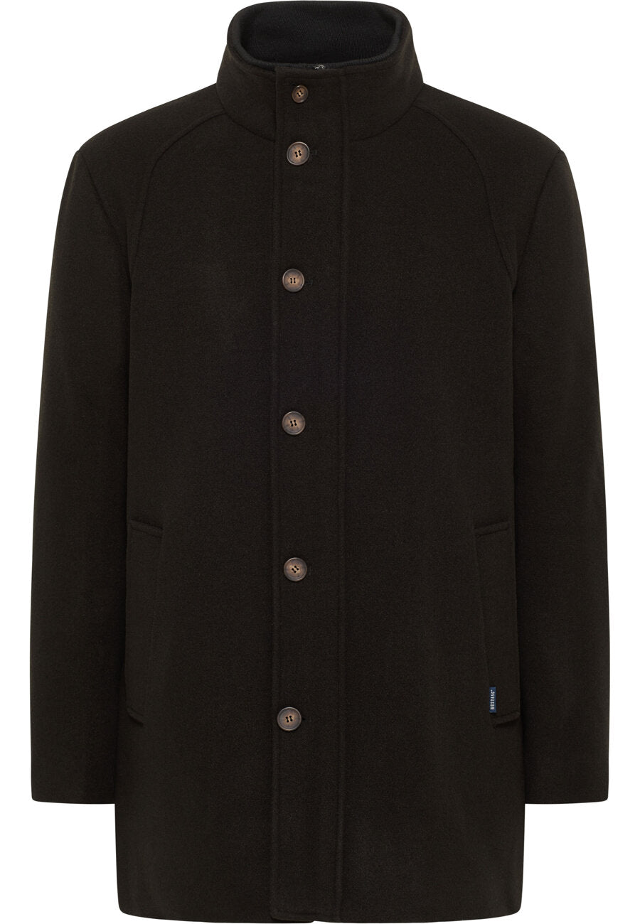 David Winter Coat Męski Płaszcz Ciepły Elegancki Mustang Black 1014179 4142