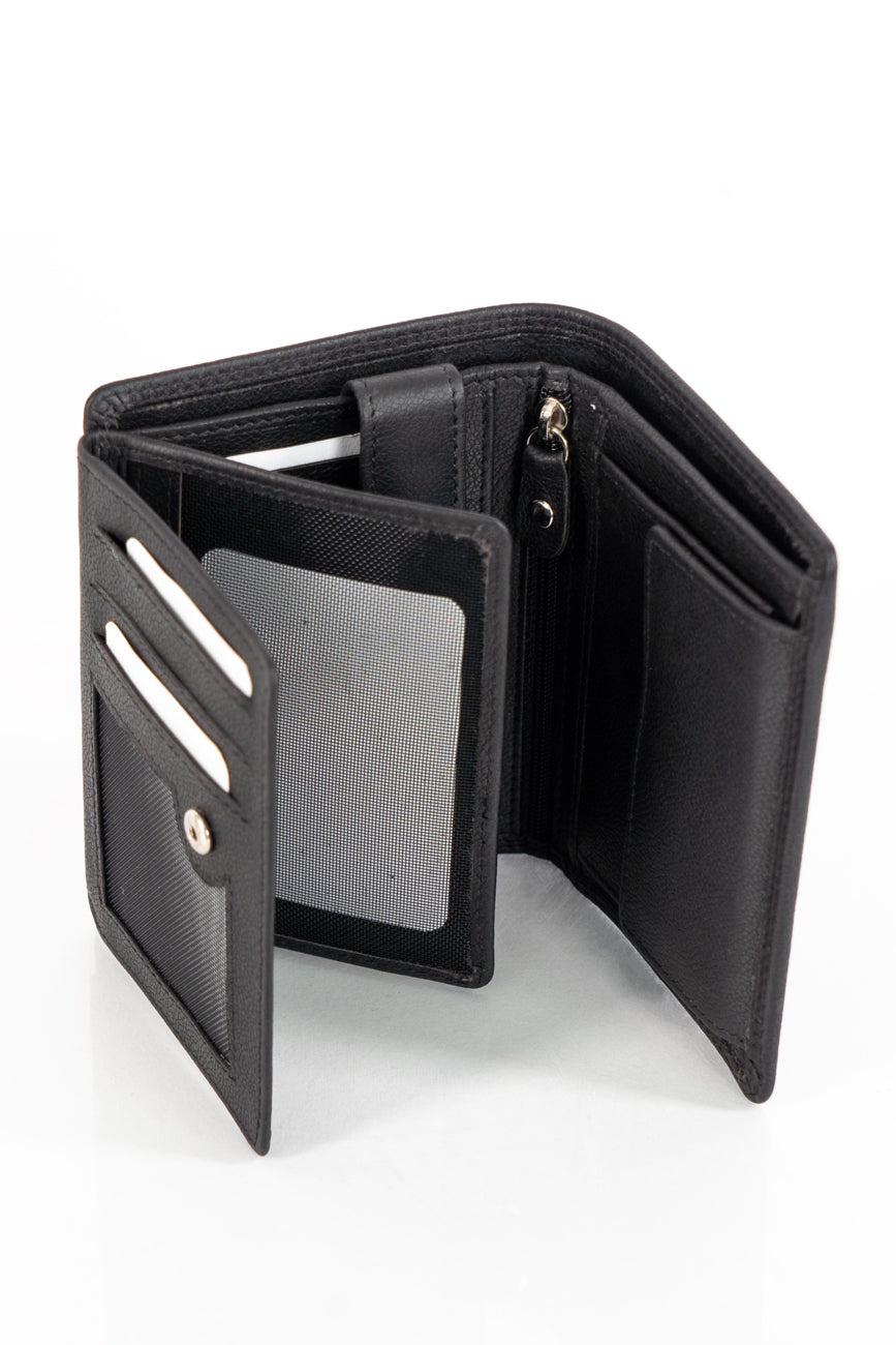 MUSTANG DENIMO HIGH WALLET MĘSKI SKÓRZANY PORTFEL POJEMNY NA KARTY PREMIUM