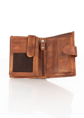 MUSTANG Denimo High Wallet Side Opening UNIWERSALNY SKÓRZANY PORTFEL POJEMNY NA KARTY RFID