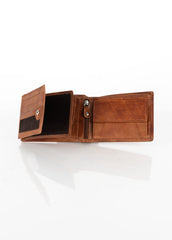 MUSTANG Denimo High Wallet Side Opening With Button MĘSKI SKÓRZANY PORTFEL POJEMNY NA KARTY PREMIUM