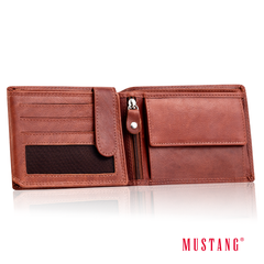 Portfel Skórzany Męski Mustang Denimo Wallet Side Opening