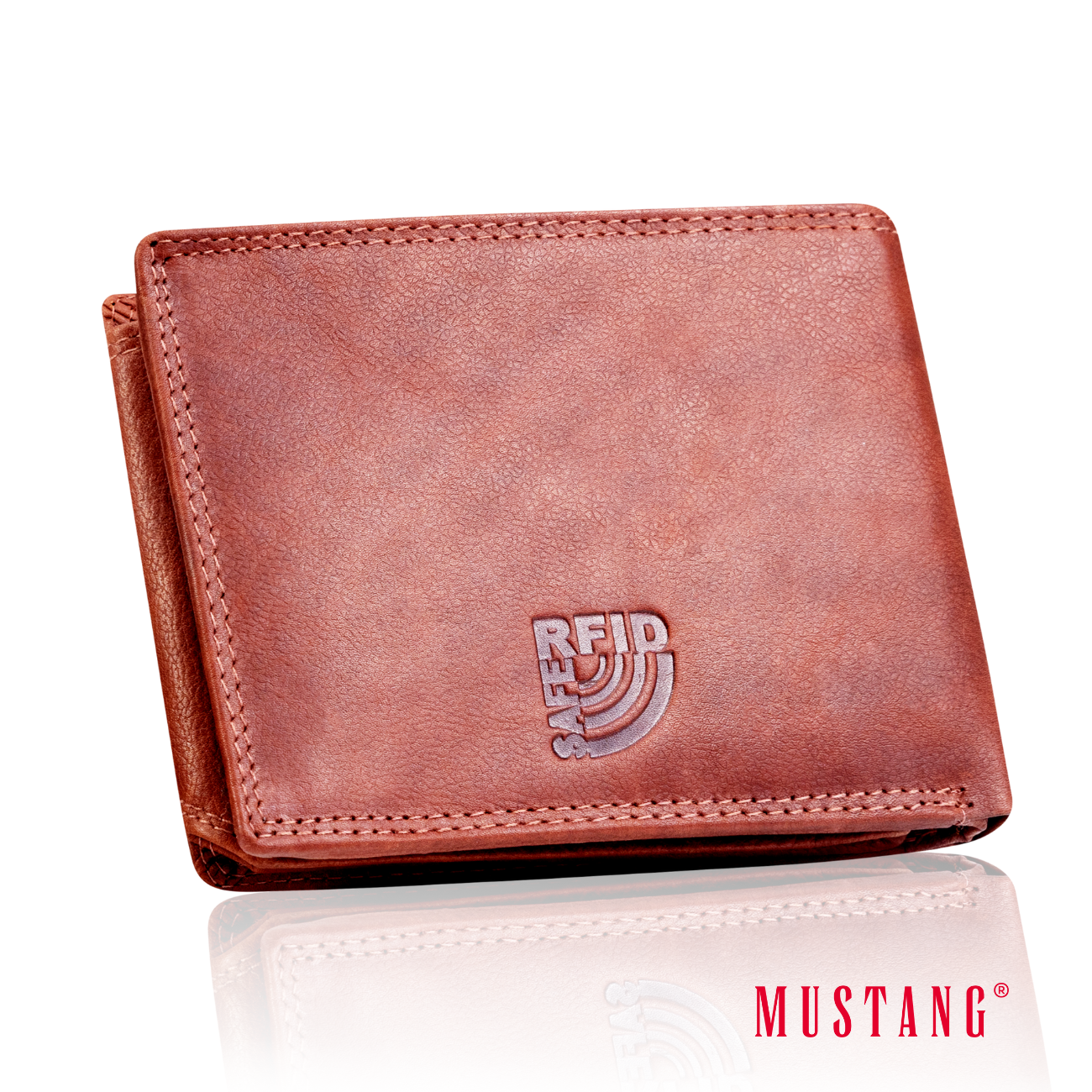 Portfel Skórzany Męski Mustang Denimo Wallet Side Opening