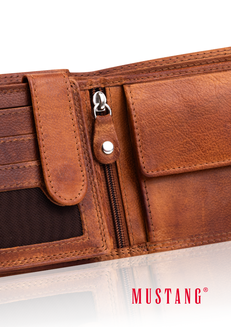Skórzany Portfel Mustang Denimo Wallet Side Opening