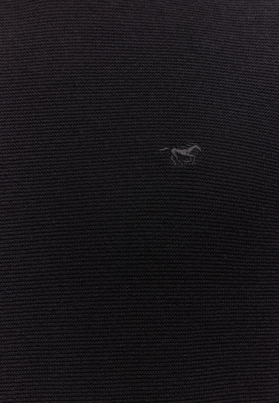 MUSTANG ELLIOT MĘSKI SWETER LOGO ELEGANCKI BLACK 1014688 4142