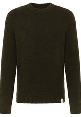 MUSTANG EMIL C CREW MĘSKI SWETER ELEGANCKI RIFLE GREEN 1015801 6514