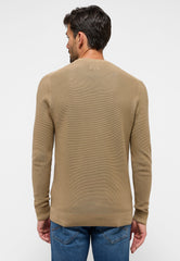 Męski Sweter Mustang Elliot Logo Greige 1015815 3278