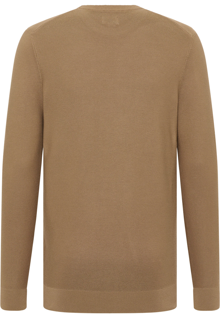 Męski Sweter Mustang Elliot Logo Greige 1015815 3278