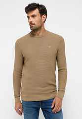 Męski Sweter Mustang Elliot Logo Greige 1015815 3278