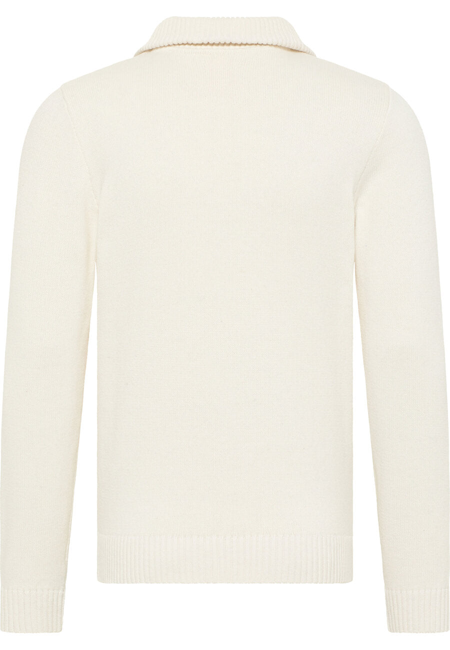 MUSTANG Emil T Zipper MĘSKI SWETER NA SUWAK Cloud Dancer 1014121 2020