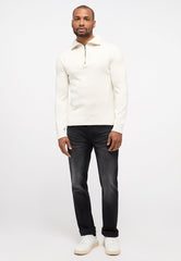 MUSTANG Emil T Zipper MĘSKI SWETER NA SUWAK Cloud Dancer 1014121 2020
