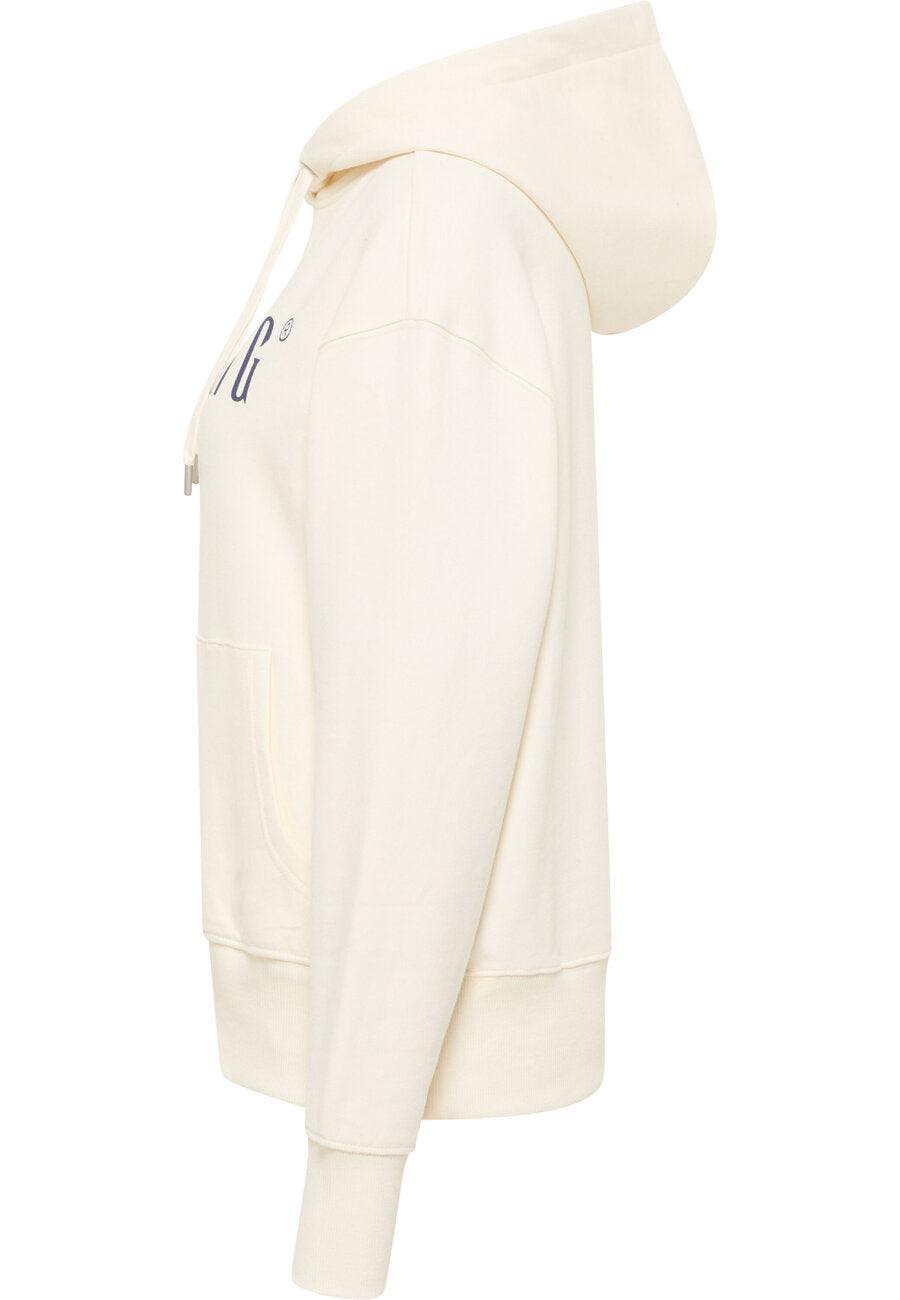 Mustang Margo Damska Bluza z Kapturem Logo Whisper White 1013934 2013